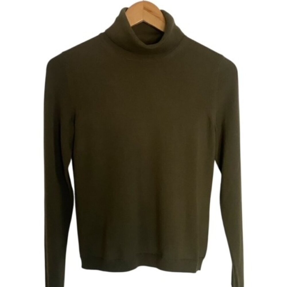 NWT Hugo Boss Superfine Merino Wool Turtleneck Sweater XSmall